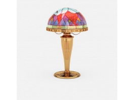 Stained glass table lamp 3d preview