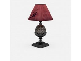 Pine cone table lamp 3d preview