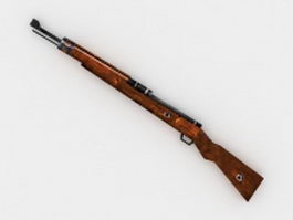 Gewehr 98 Mauser rifle 3d model preview