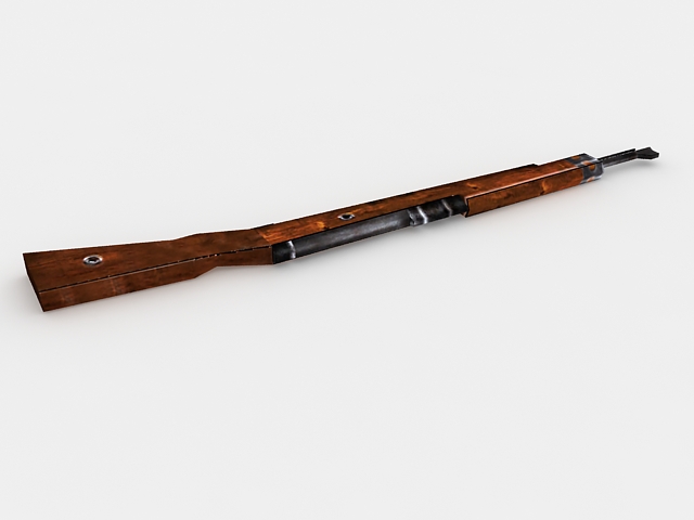 Gewehr 98 Mauser rifle 3d rendering