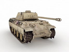 Panther Ausf.G tank 3d model preview