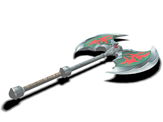 Awesome axe 3d rendering