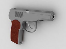 M&P pistol 3d model preview