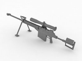 Special applications scoped rifle 3d model preview