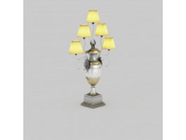 Chandelier style table lamps 3d preview