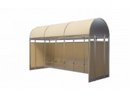 Bus shelter design 3d preview