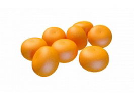 Mandarin orange 3d model preview
