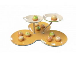 Cupcake holder dessert stand 3d preview