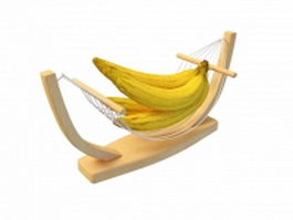 Banana wood holder 3d model preview