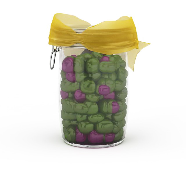 Pickled mixed vegetables 3d rendering