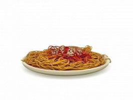 Italian spaghetti 3d preview