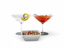 Cocktails and Snacks 3d preview