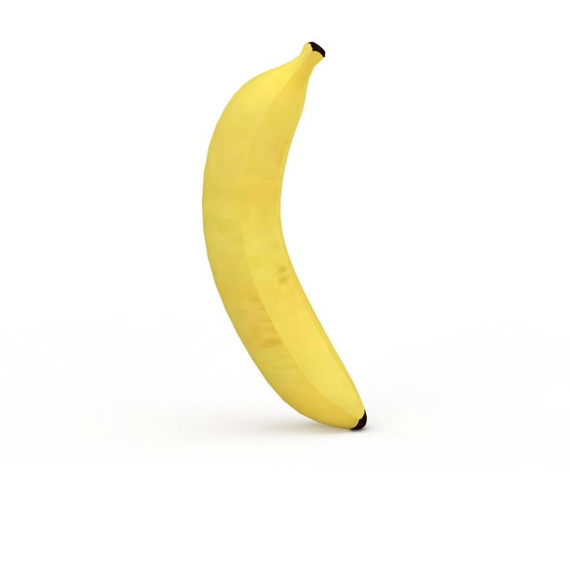 Banana single 3d rendering