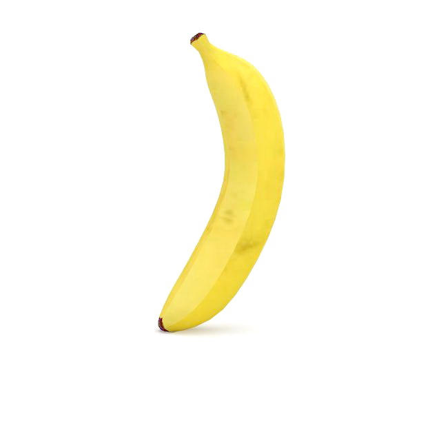 Banana single 3d rendering