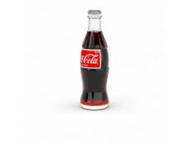 Coca Cola glass bottle 3d model preview