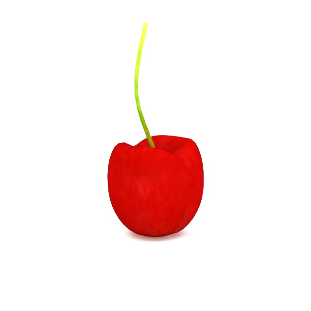 Sweet cherry fruit 3d rendering