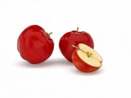 Red delicious 3d model preview