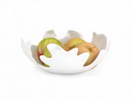 Apples in plate 3d preview