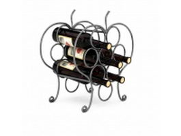 Home wine bottle rack 3d preview