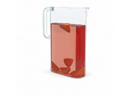 Acrylic beverage cup 3d model preview