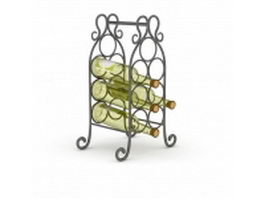 Beer bottle rack 3d preview