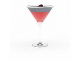 Alcohol cocktail 3d model preview