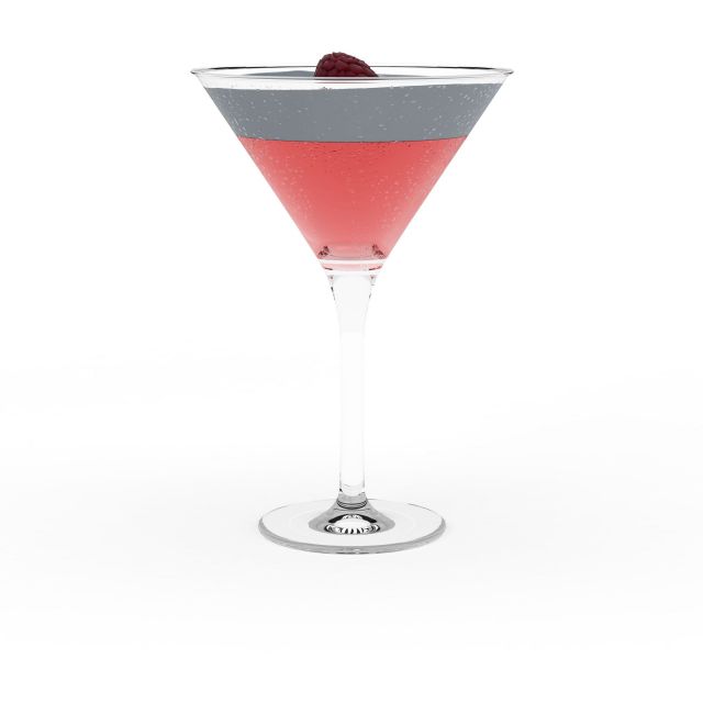 Alcohol cocktail 3d rendering