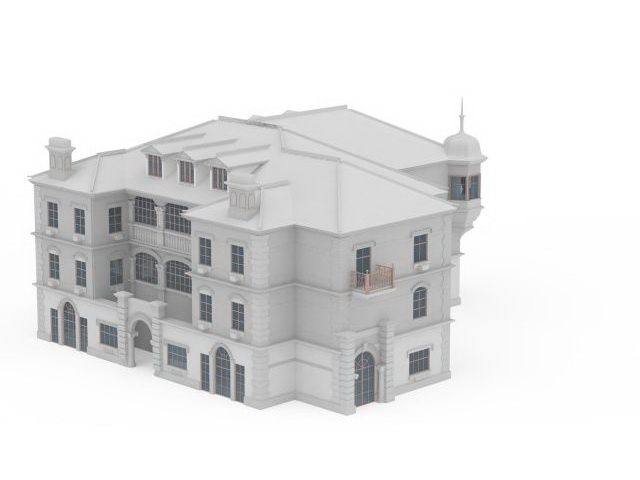 Elegant French apartments 3d rendering