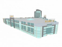 Plaza shopping center 3d preview