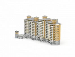 City public housing project 3d model preview