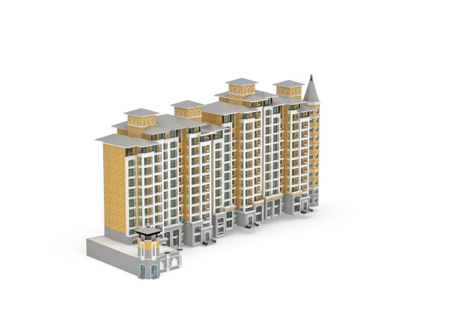 City public housing project 3d rendering
