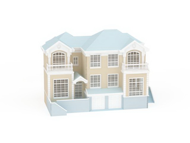 Dwelling house 3d rendering