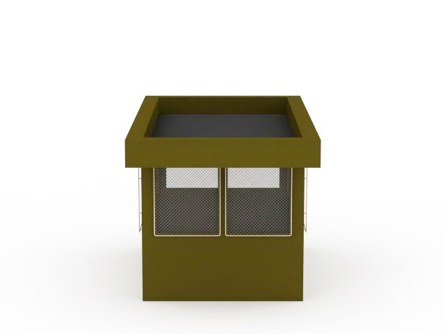 Portable guard room 3d rendering