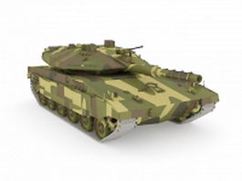 German tiger tank 3d model preview
