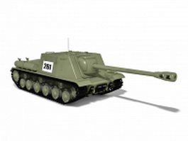 WW2 Soviet Union tank 3d model preview