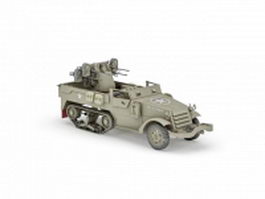 M16 multiple gun motor carriage 3d model preview