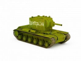 Soviet light tank 3d model preview