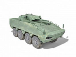 Rosomak armoured fighting vehicle 3d model preview