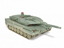 German Leopard tank 3d model preview