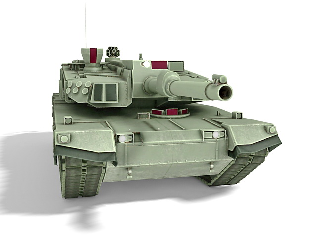 South Korean main battle tank 3d rendering
