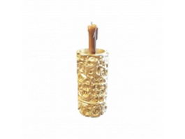 Gold candle holder 3d model preview