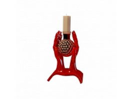 Hand candle holder 3d preview