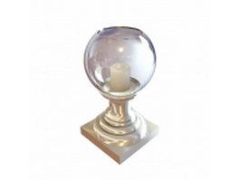 Crystal ball candle holder 3d preview