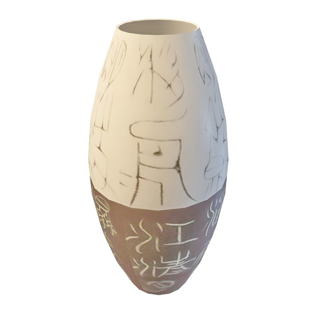 Ceramic Tuscan urn antique decor 3d rendering