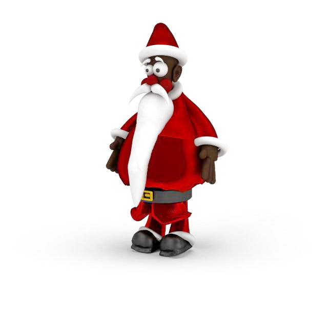 Santa Claus ornament 3d rendering