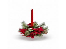Pine cone ornament for Christmas 3d model preview