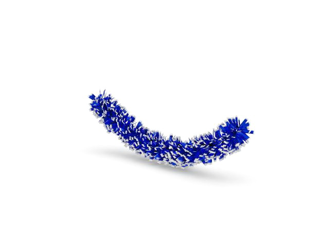 Blue Christmas chain 3d rendering