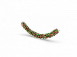Christmas chain decoration 3d model preview