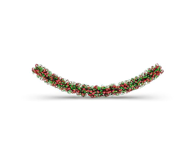 Christmas chain decoration 3d rendering