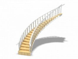 Interior home stairs 3d preview